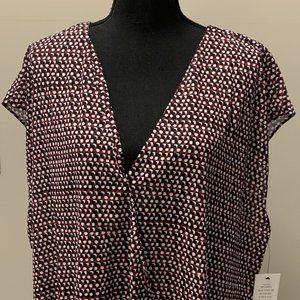 Plus Size Crossover Blouse